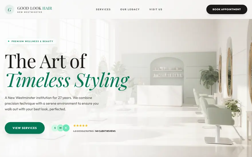 Good Look Hair website