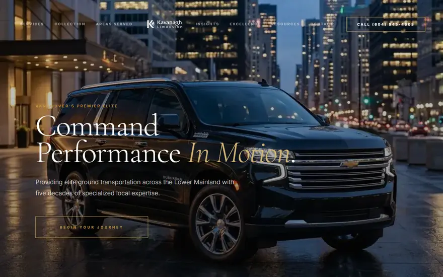 Kavanagh Limo website